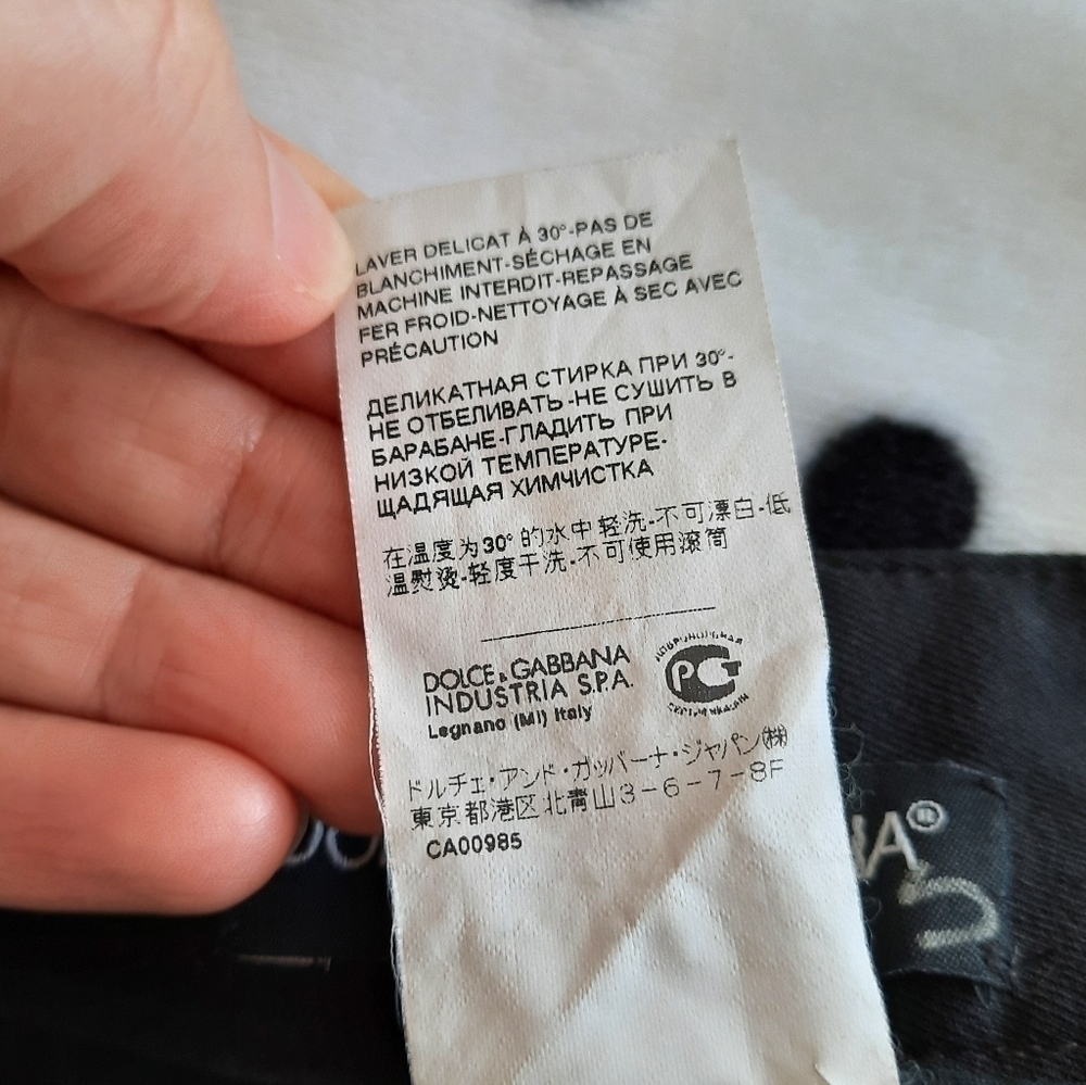Dolce & Gabbana Black Zipper Pants 44 View 6